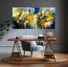 Cave diving - Burst of color 34, Painting, Acrylic on Canvas