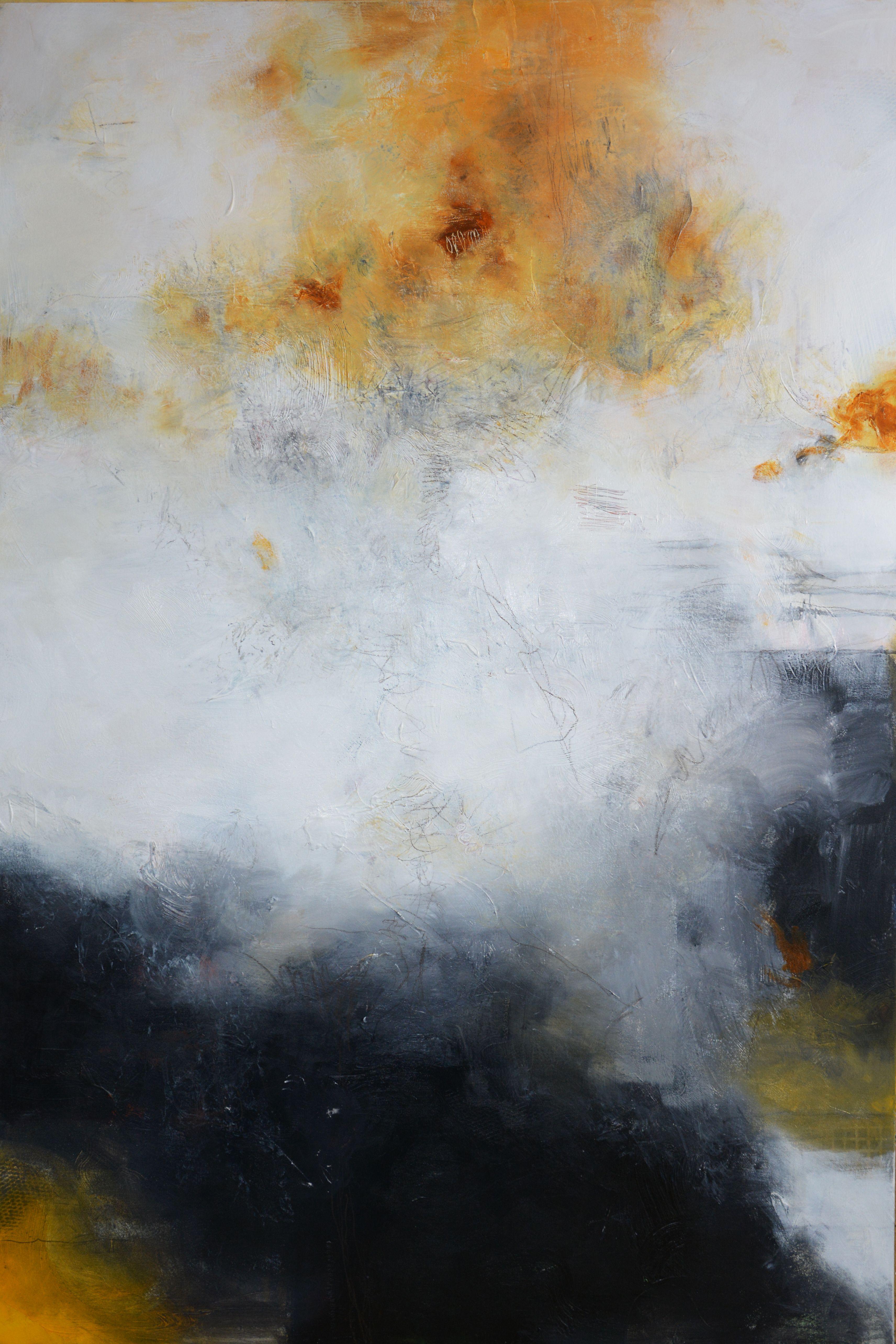 Andrada Anghel Abstract Painting - Deep Memories Rising, Painting, Acrylic on Canvas