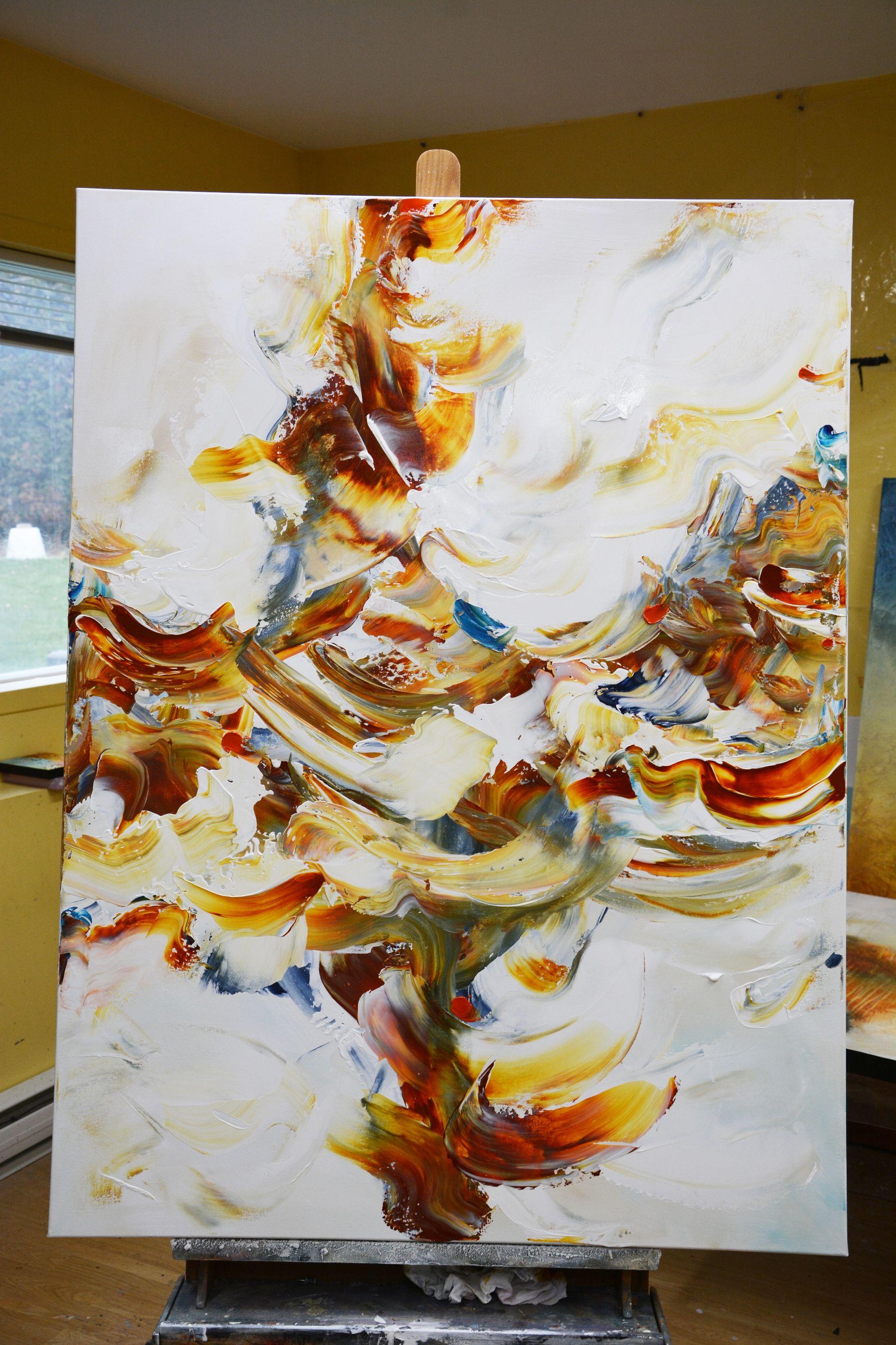 Beauté sans fin, peinture, acrylique sur toile - Abstrait Painting par Andrada Anghel