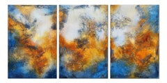 Endless blue world, Painting, Oil on Canvas