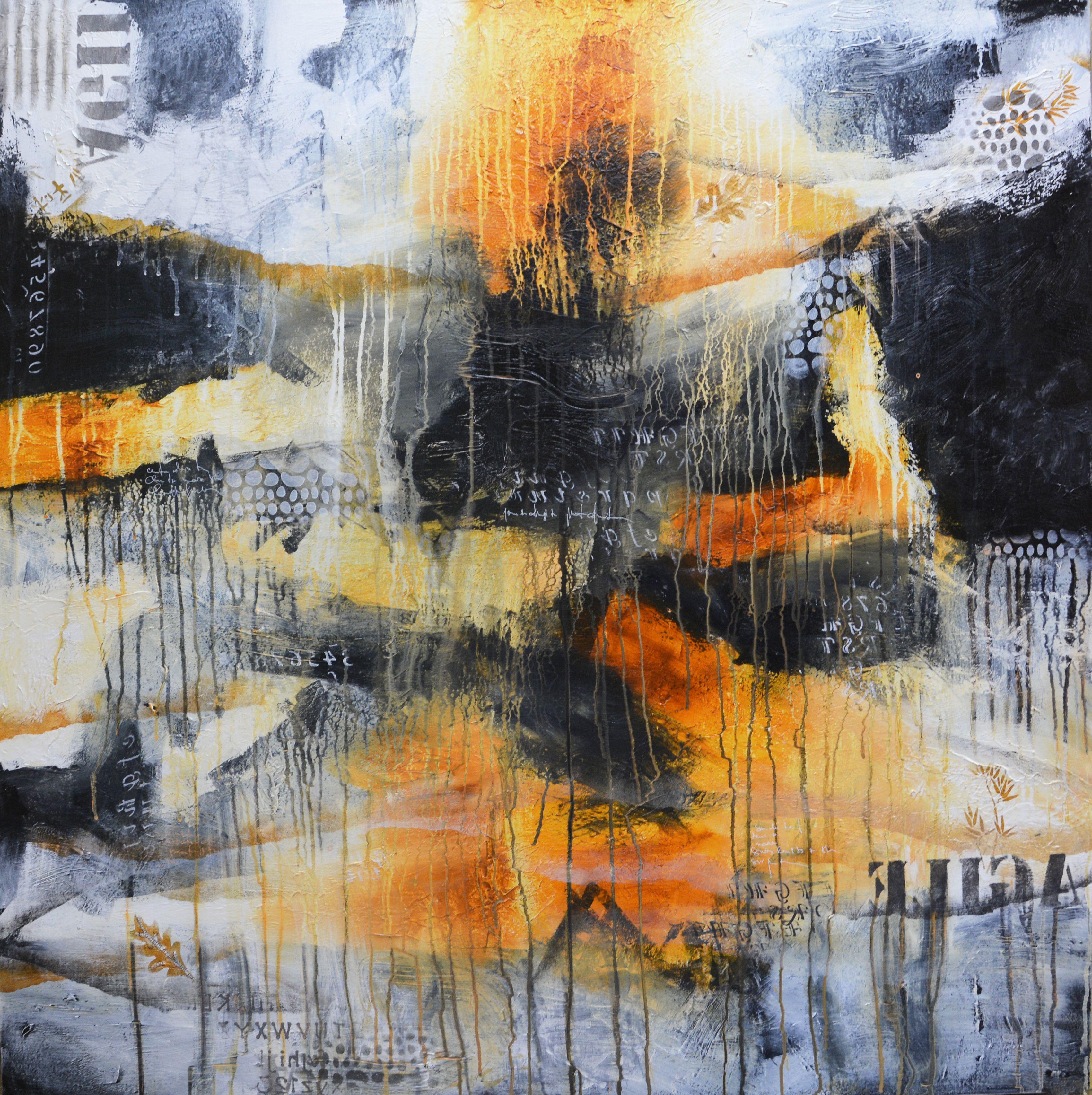 Abstract Painting di Andrada Anghel - Eccezionalmente audace, Pittura, Acrilico su tela