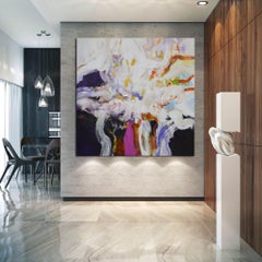 I'm dreaming a paradise - bold colorful large art, Painting, Acrylic on Canvas