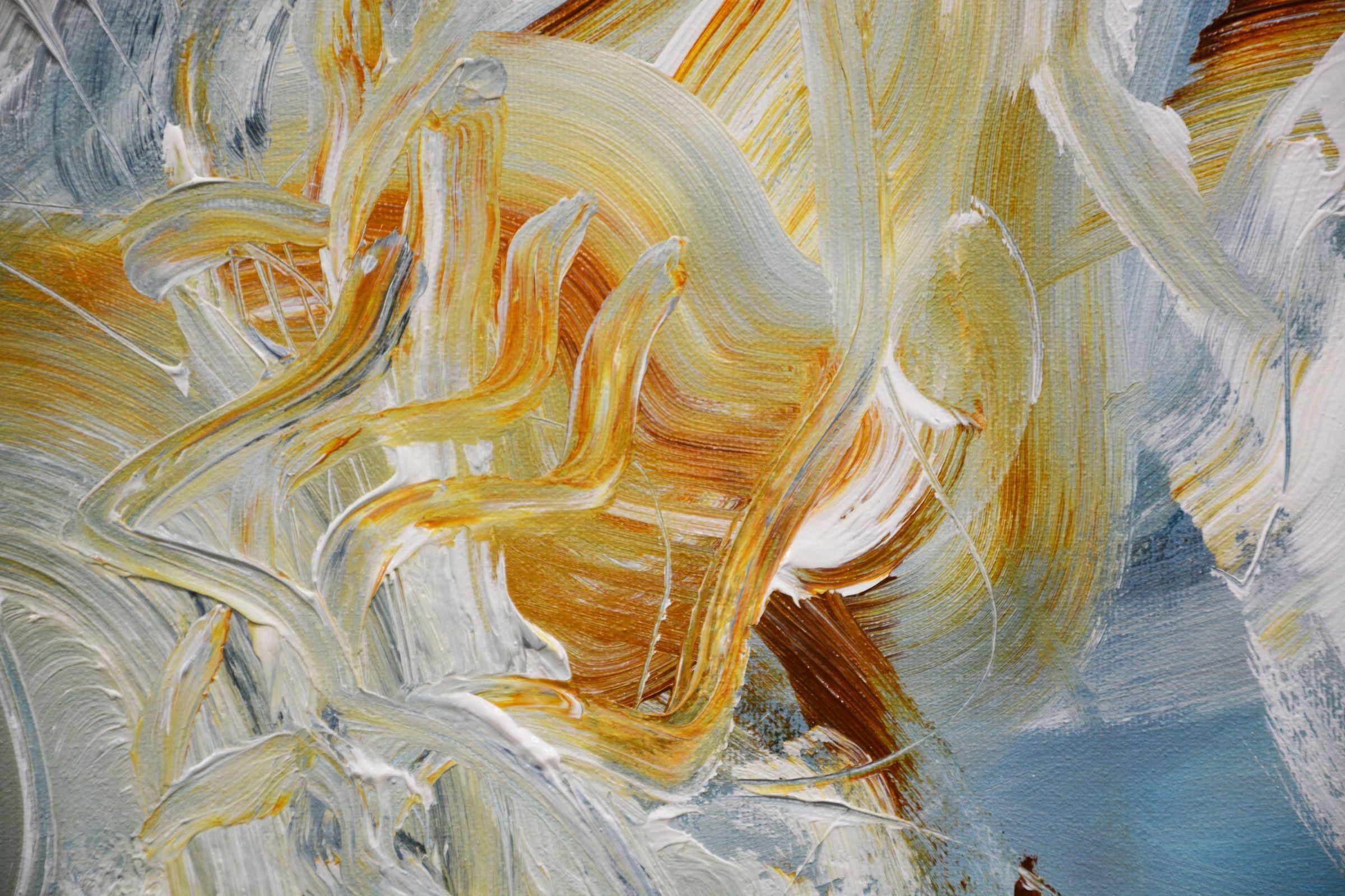 En profondeur, peinture, acrylique sur toile - Painting de Andrada Anghel