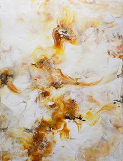Iron gold dunes, Painting, Acrylic on Canvas