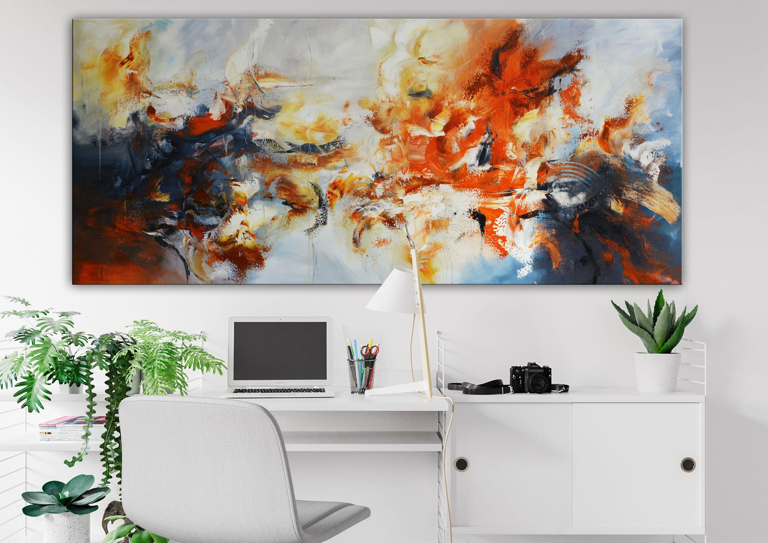 Tierra de Encanto, Pintura, Acrílico sobre lienzo - Painting de Andrada Anghel