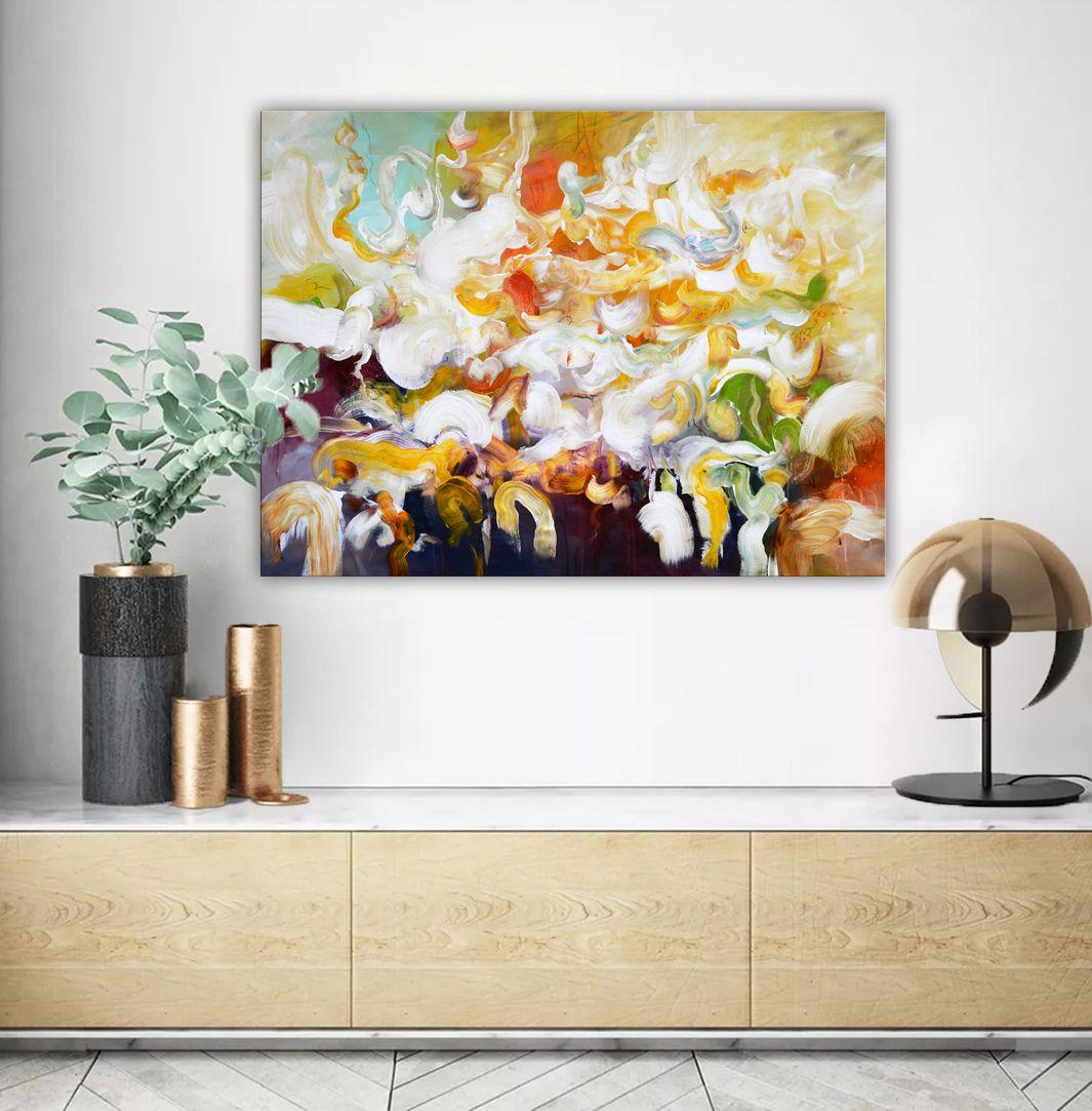 Tierra de Encanto, Pintura, Acrílico sobre lienzo - Painting de Andrada Anghel