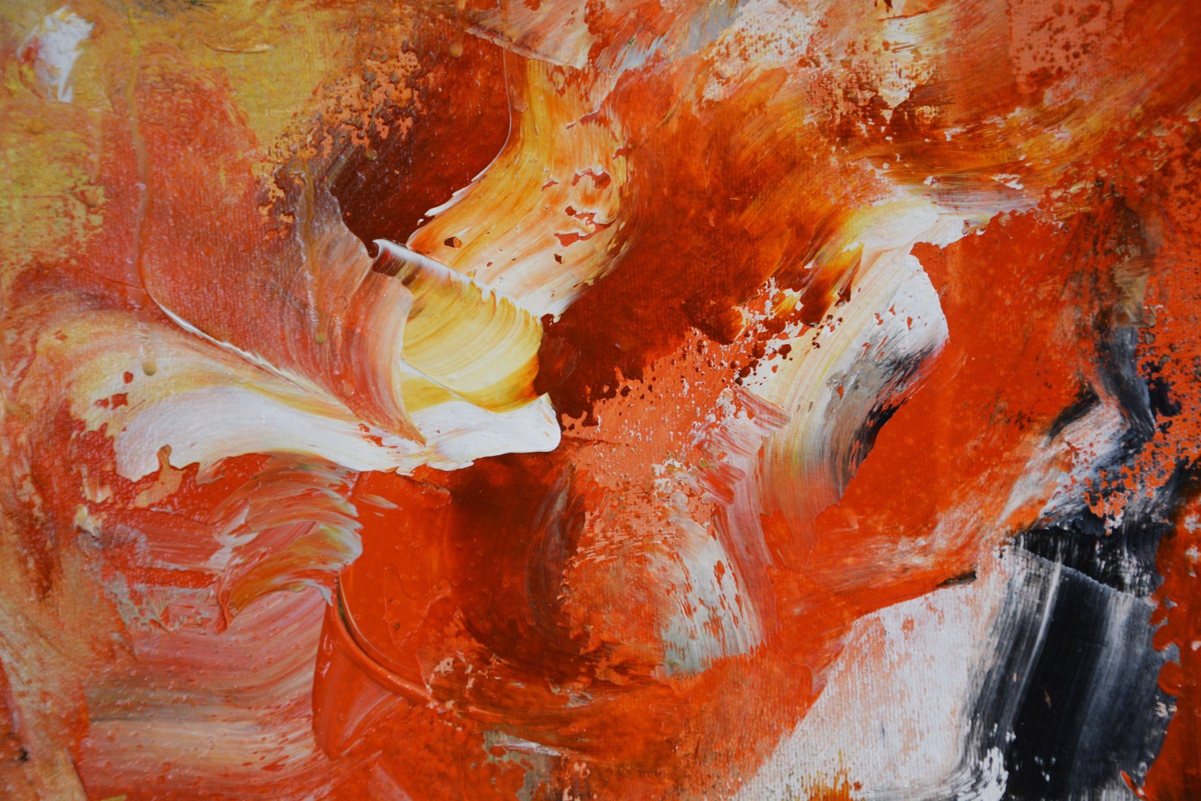 Tierra de Encanto, Pintura, Acrílico sobre lienzo - Painting Abstracto de Andrada Anghel