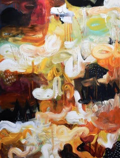 Overcomplicated with polka dots, Painting, Acrylic on Canvas