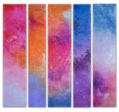 Pillars of colors - Be Bold, Painting, Acrylic on Canvas
