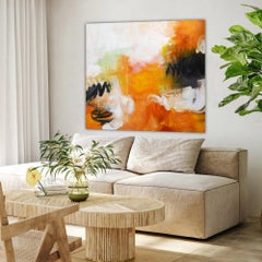 Playground with pink, Painting, Acrylic on Canvas