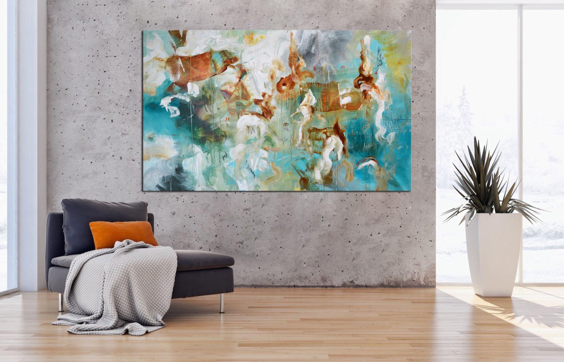 Renacimiento, Pintura, Acrílico sobre lienzo - Painting de Andrada Anghel