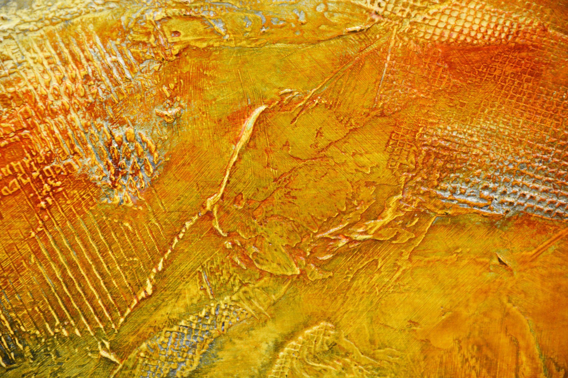 Tormenta de arena sobre los restos de un pueblo perdido, Pintura, Acrílico sobre lienzo en venta 2