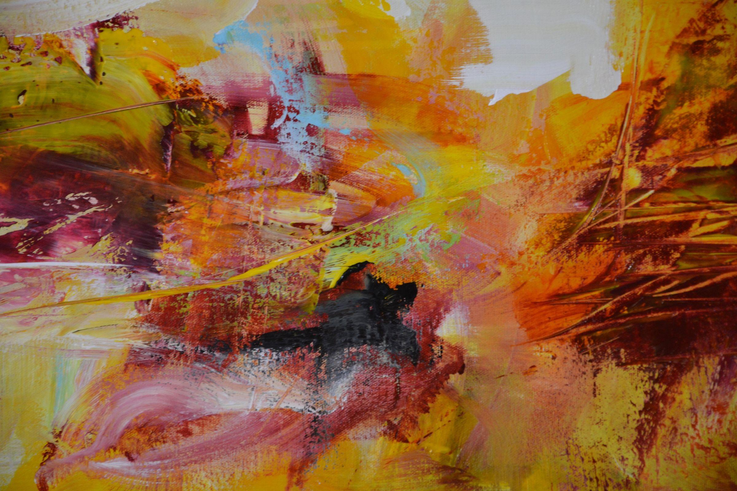 Senso del giudizio, Pittura, Acrilico su tela - Painting Espressionismo astratto di Andrada Anghel