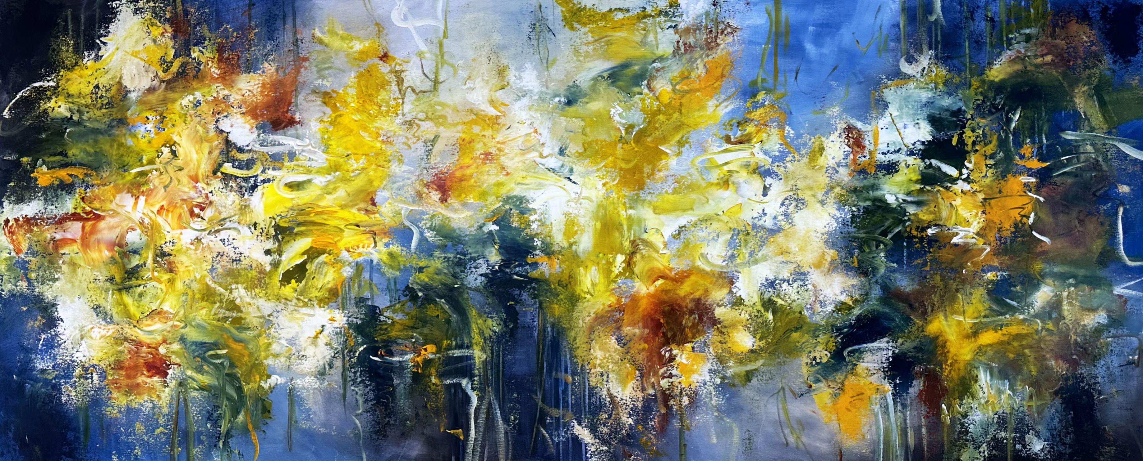 Tesori degli abissi, Pittura, Acrilico su tela - Painting di Andrada Anghel