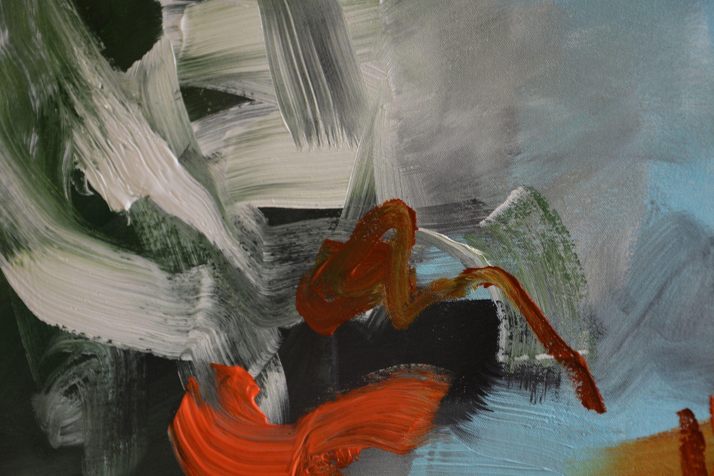 La turbulenta frivolidad de la naranja, Pintura, Acrílico sobre lienzo en venta 1