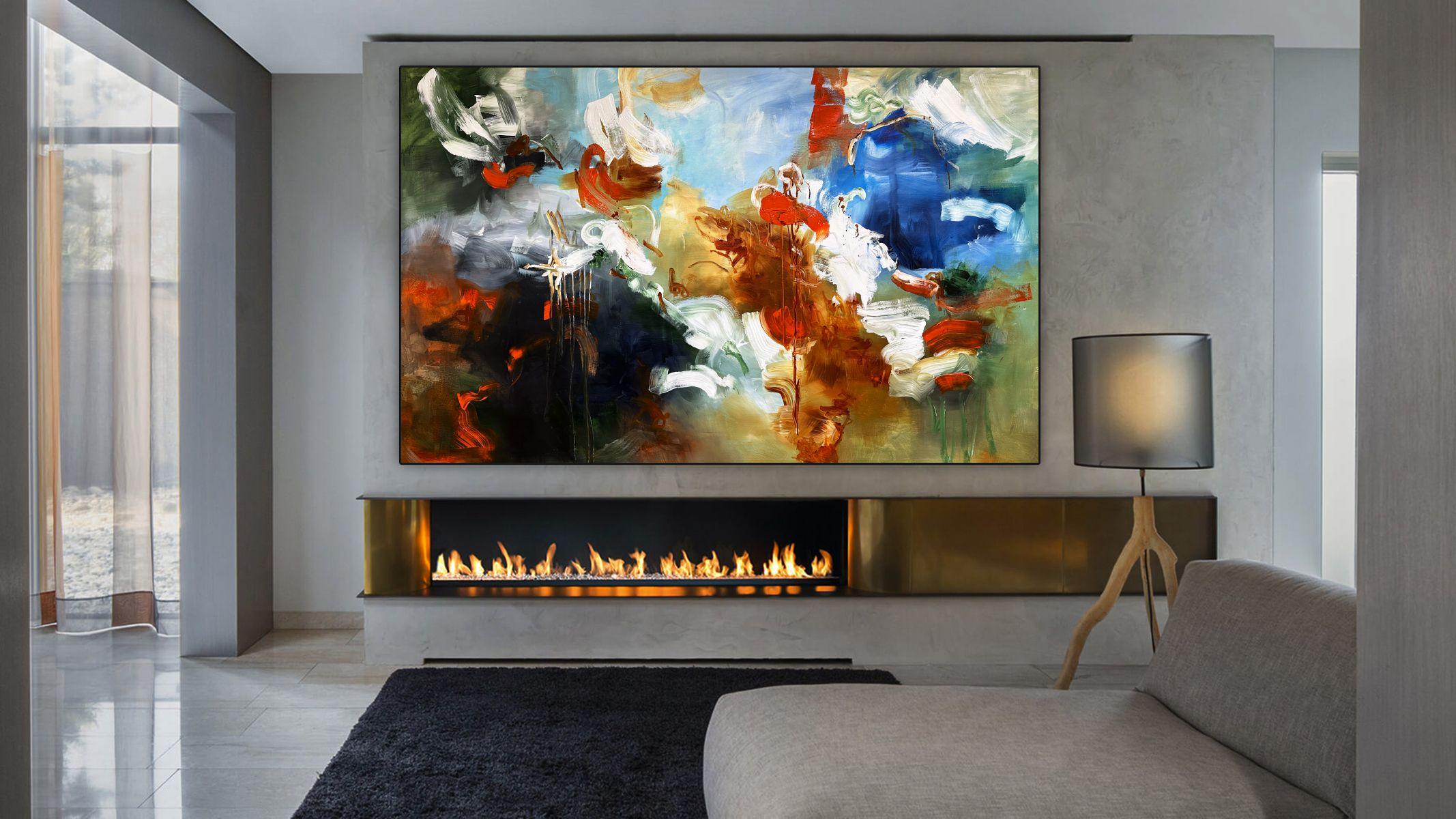 La turbulenta frivolidad de la naranja, Pintura, Acrílico sobre lienzo en venta 2