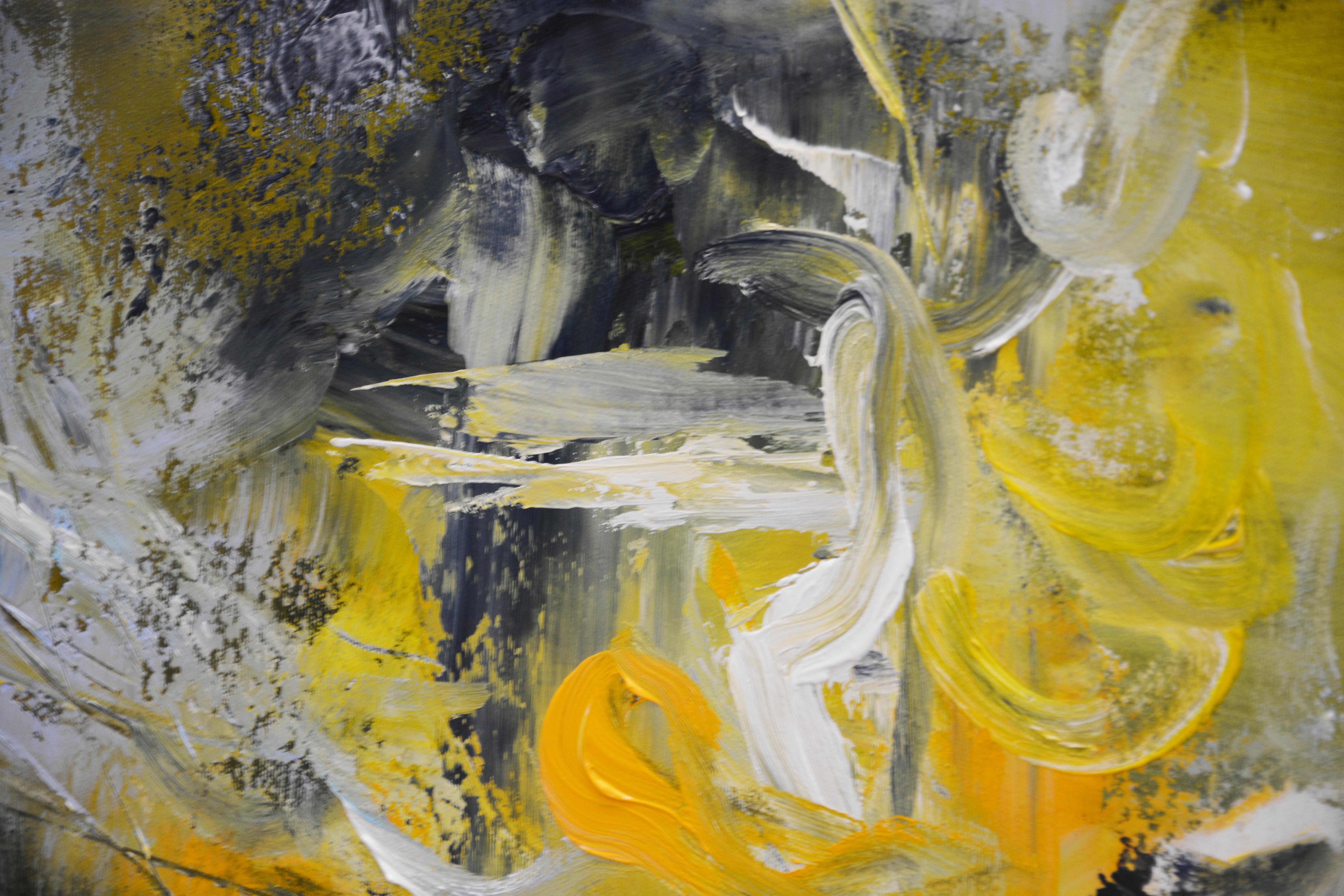 Hierba marina amarilla, Pintura, Acrílico sobre lienzo en venta 2
