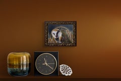 Andrada Trapnell's 'Dream Catcher' Original Owl Oil Painting with Ornate Frame