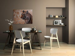 Andrada Trapnell's 'My Serious Side' Original Tiger Oil Painting