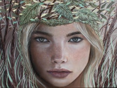 "Forest Whisper" (2024) By Andrada Trapnell, Original Oil Painting, Portrait