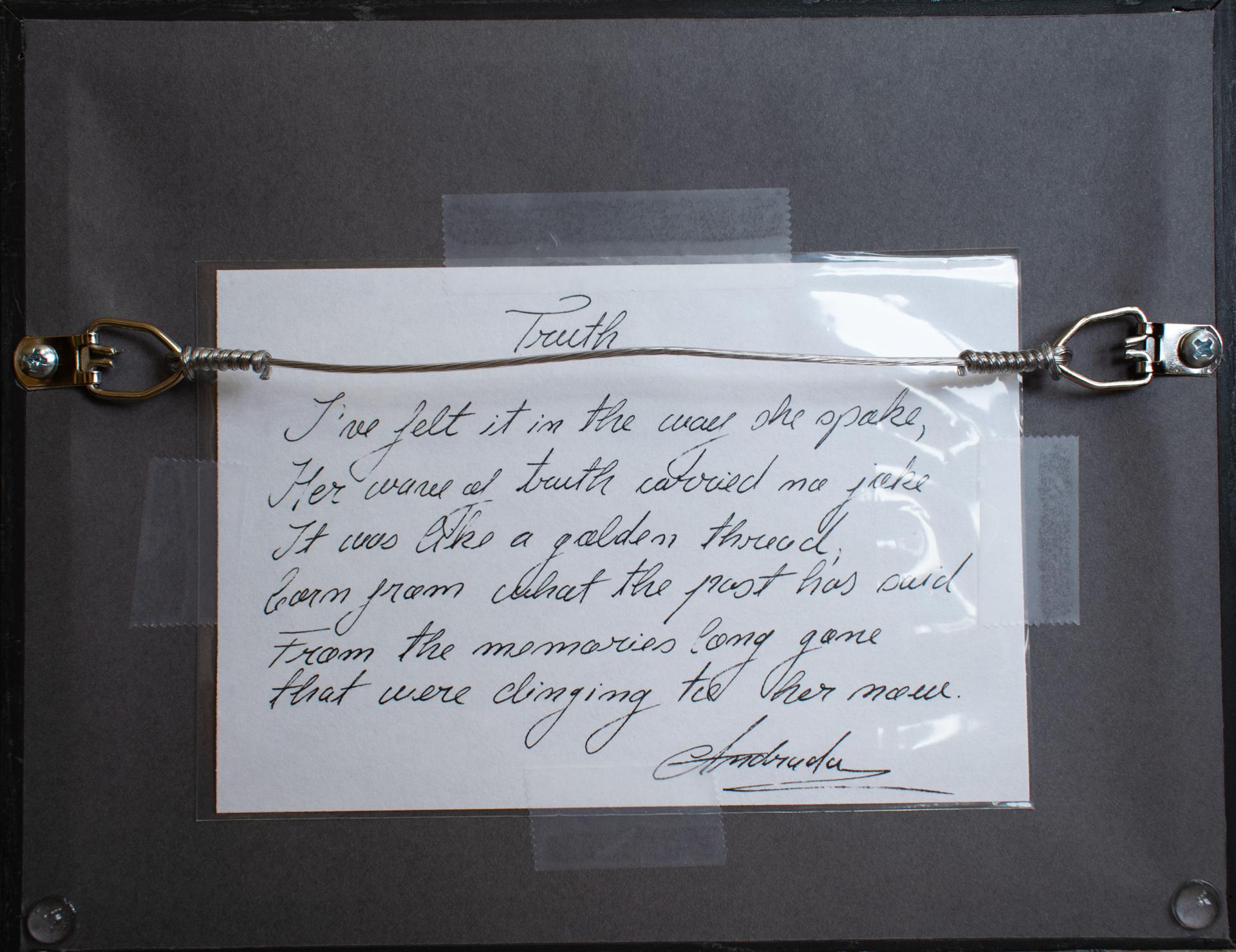 „Truth“ (2024) von Andrada Trapnell, Original-Ölgemälde, Blattgold, Porträt im Angebot 3