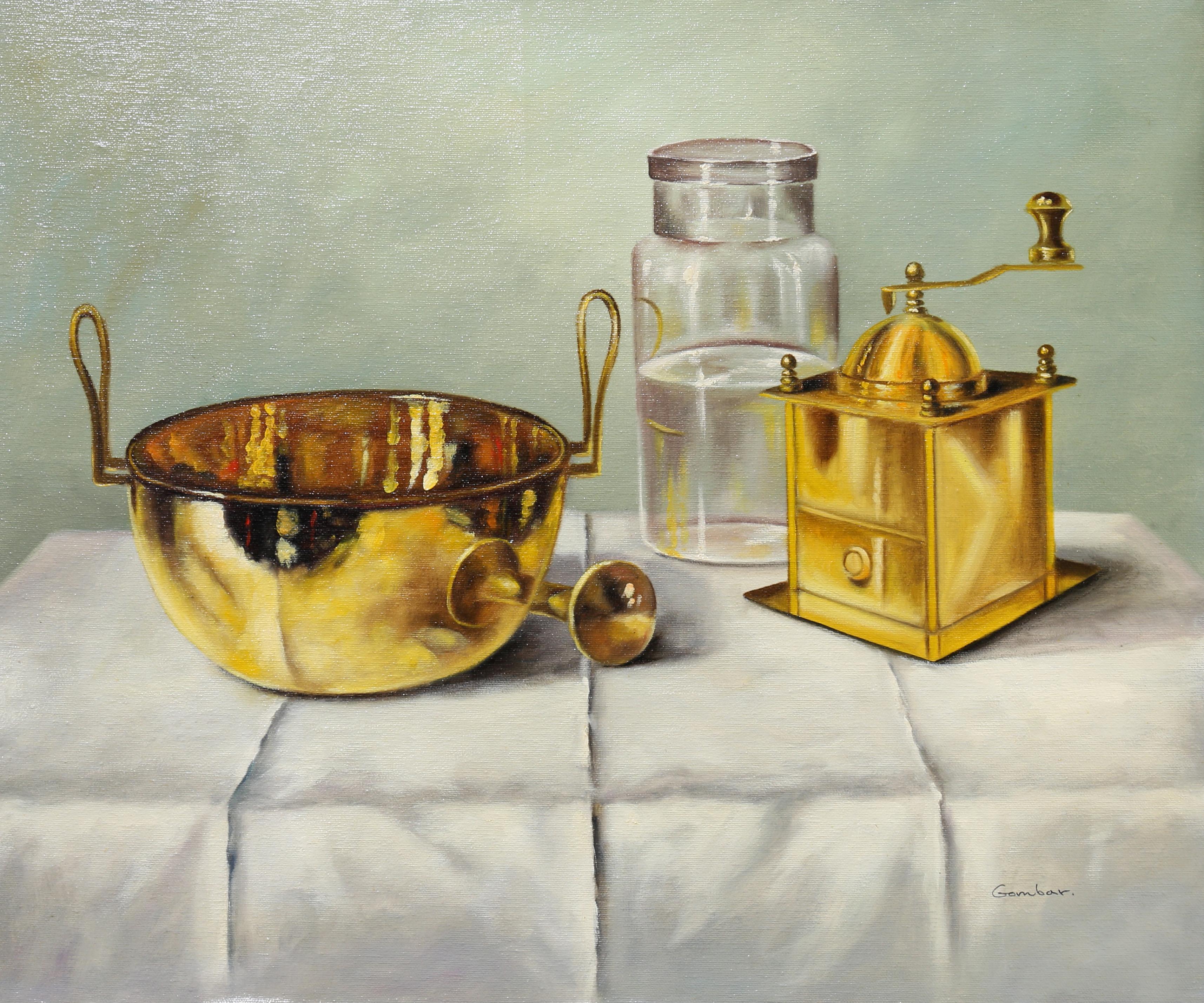 Still Life Oil Painting by Andras Gombar