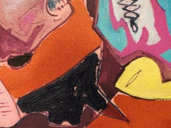 Treading new ground.., Mixed media on canvas, 40.5 x 45.5, 2021