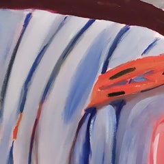 Wait until the last leaves.., Oil & oil bar on canvas, 107 x 167 cm, 2021