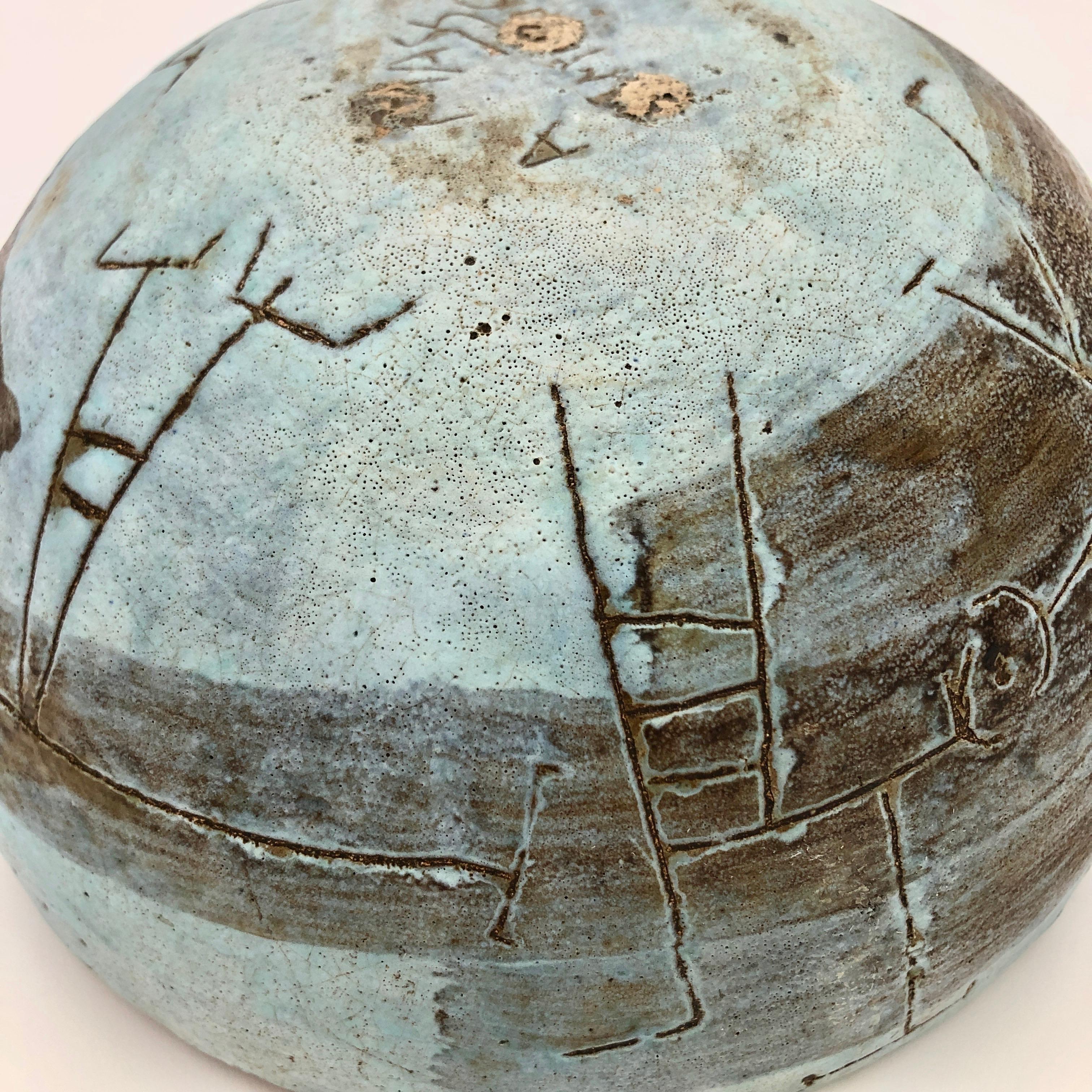 Andre Aleth Masson, Modern Ceramic Bowl For Sale 1