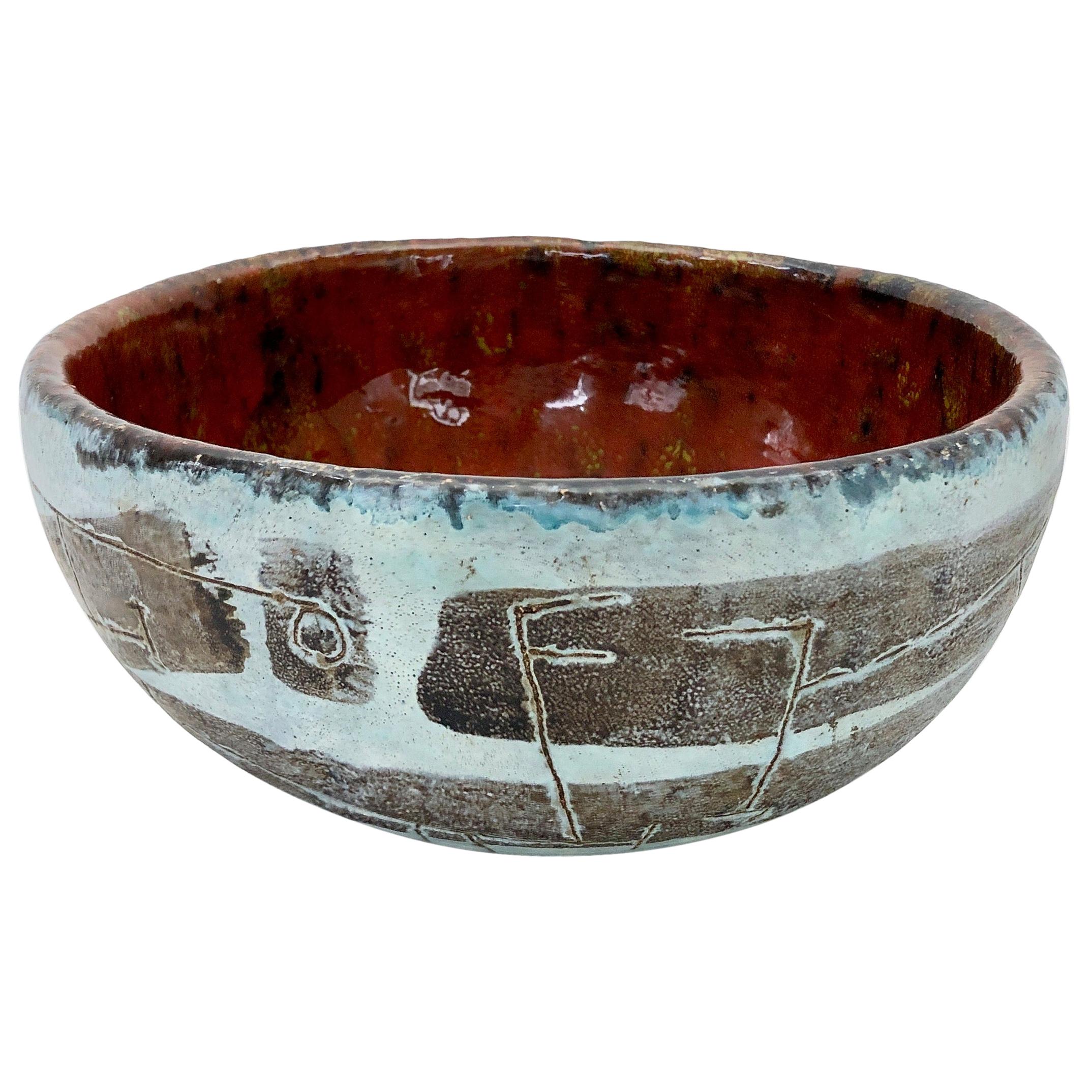 Andre Aleth Masson, Modern Ceramic Bowl For Sale