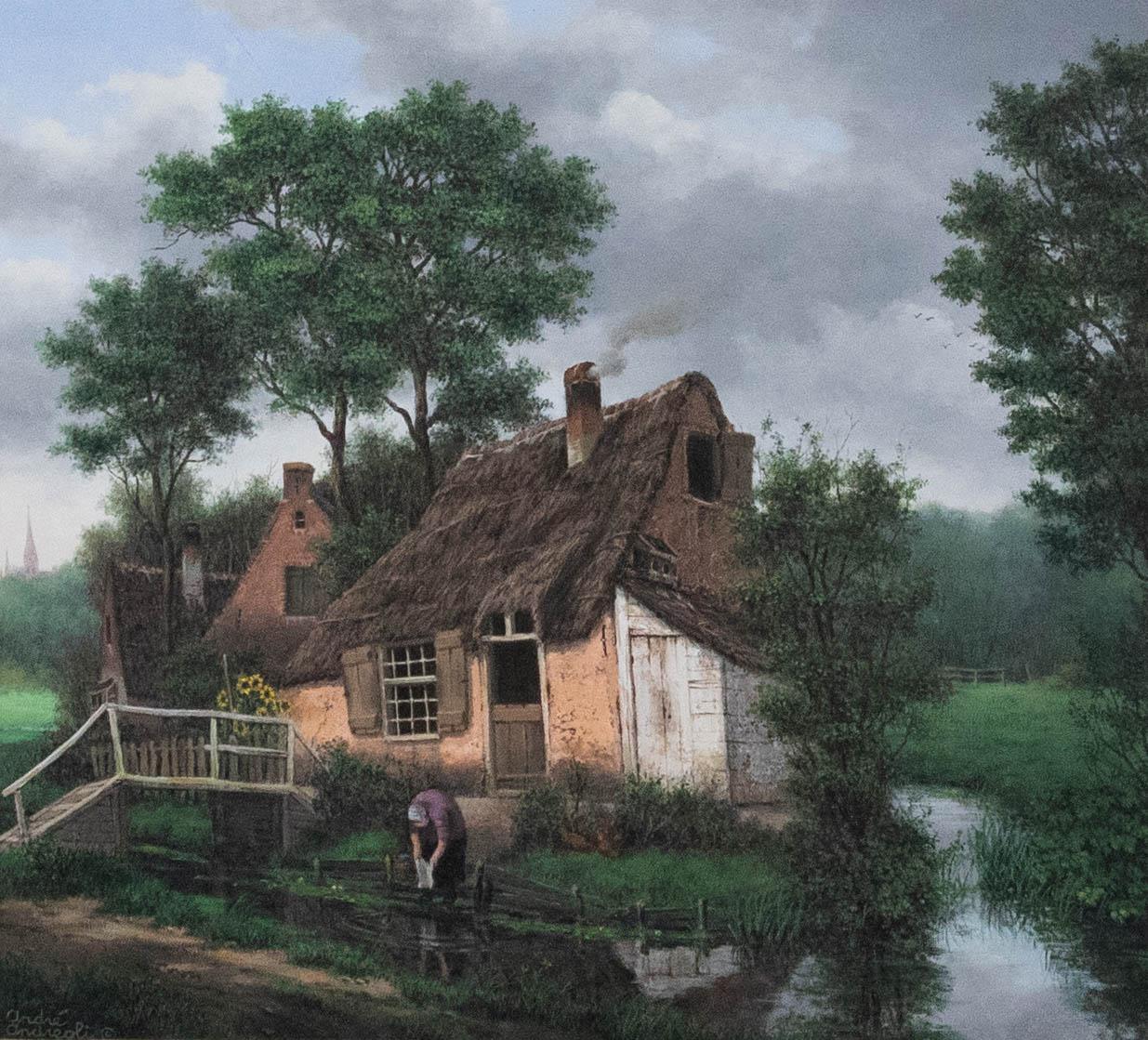 Andre Andreoli (1933-2001) - 20th Century Oil, Elbergen, Holland For Sale 1