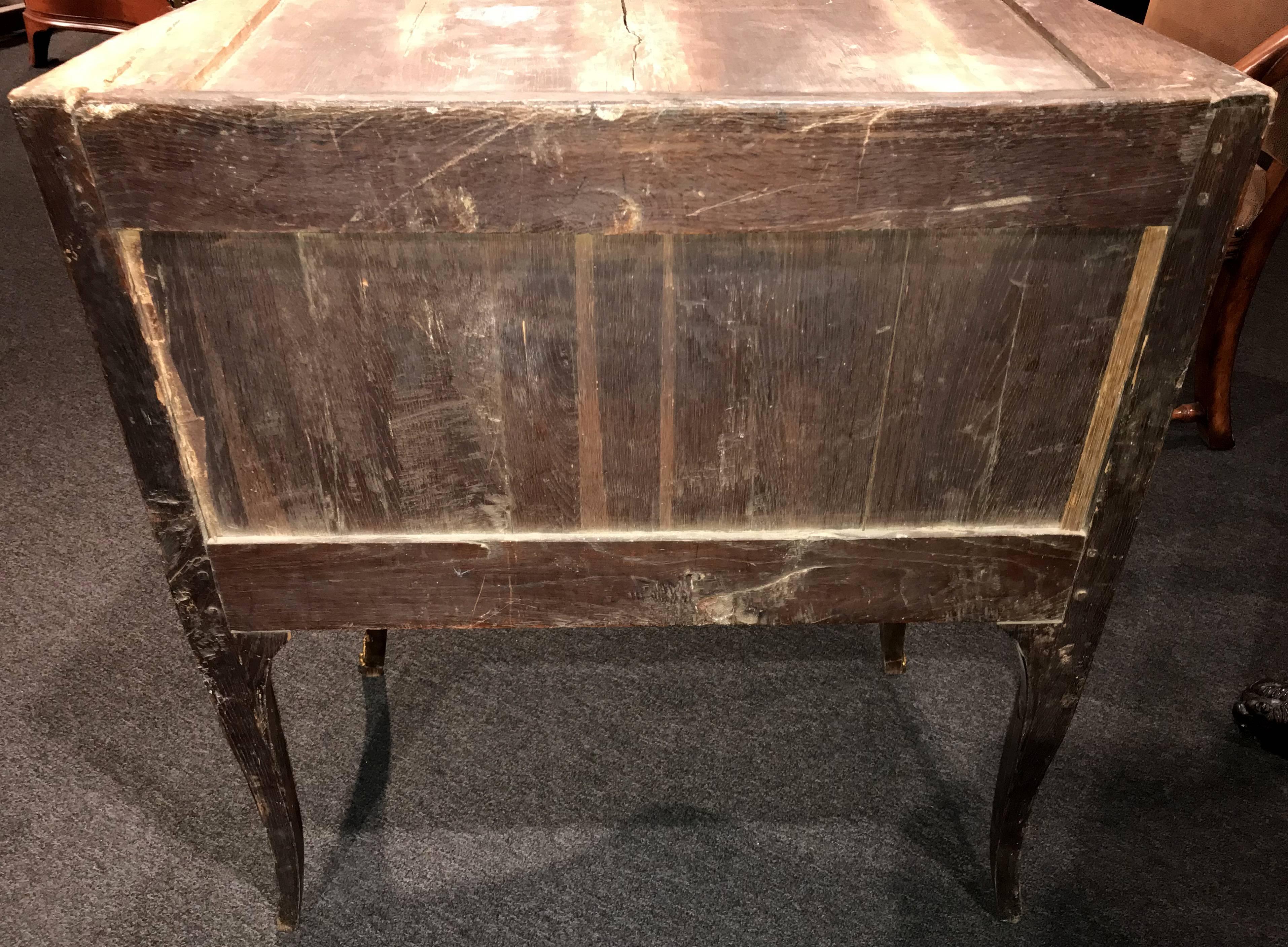 XVIII secolo Andre Antoine Lardin, commodino francese di dimensioni ridotte Luigi XV con piano in marmo in vendita