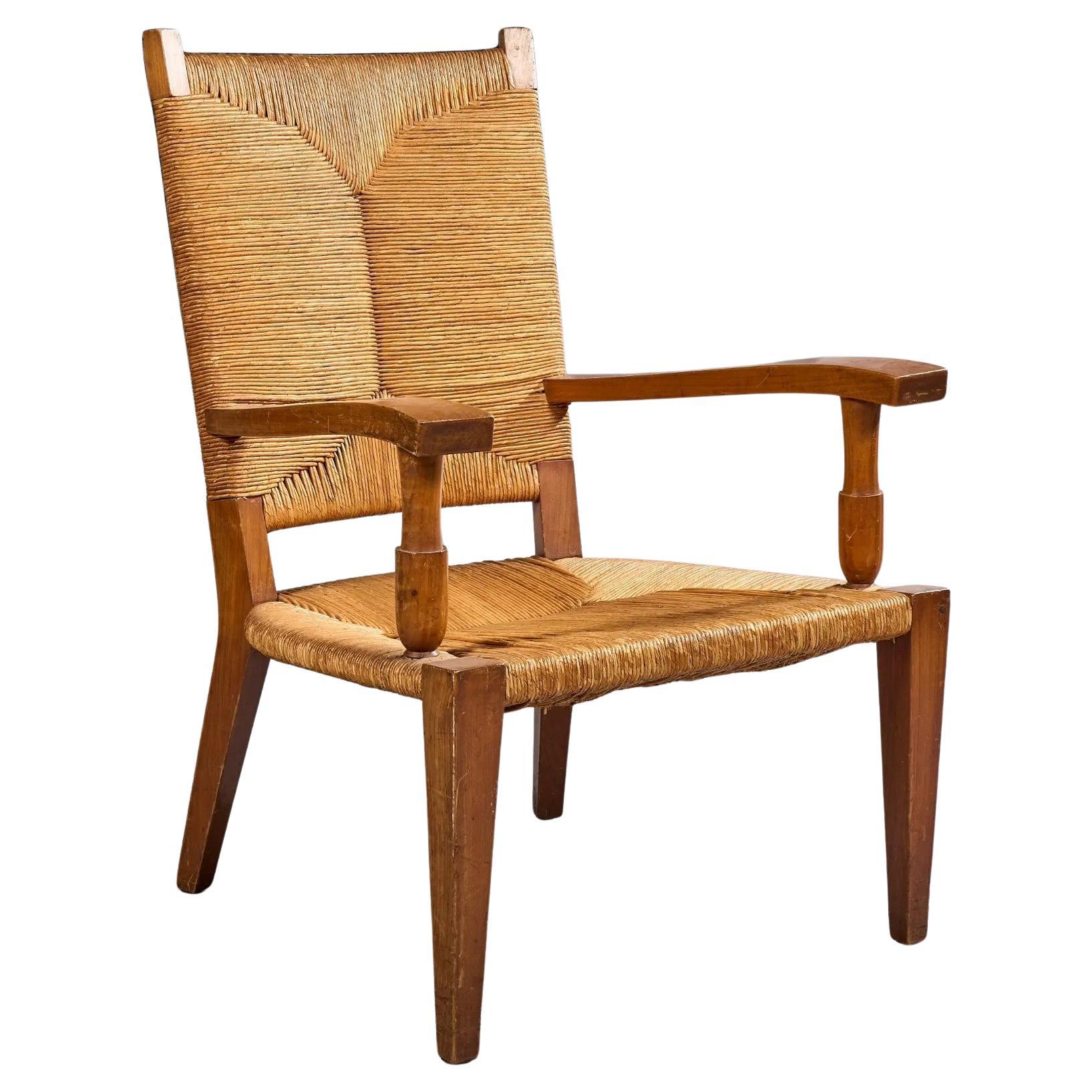 André ARBUS (1903-1969) in the style of a neo-classical Art Deco armchair, 1940 For Sale