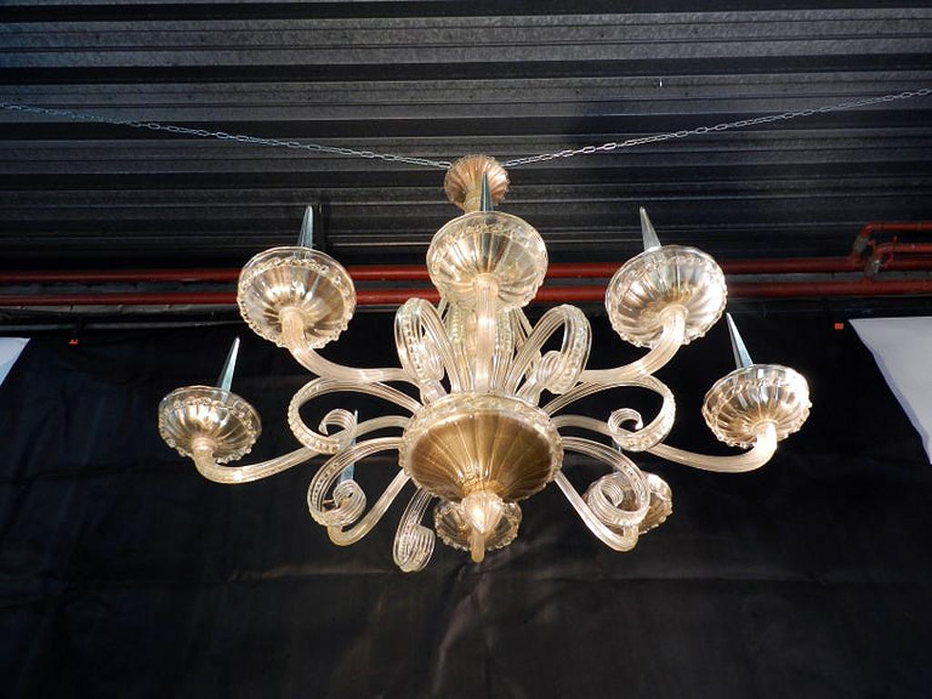 André Arbus, 1940 Ceiling Light, Veronese Editions For Sale 7