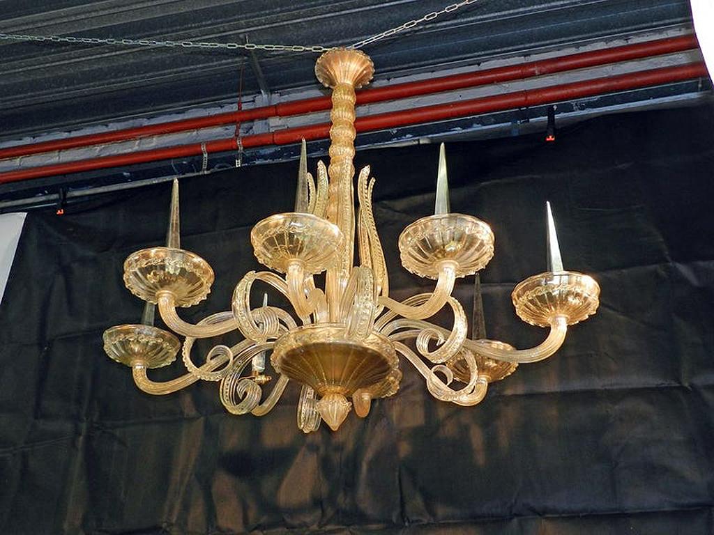 20th Century André Arbus, 1940 Ceiling Light, Veronese Editions For Sale