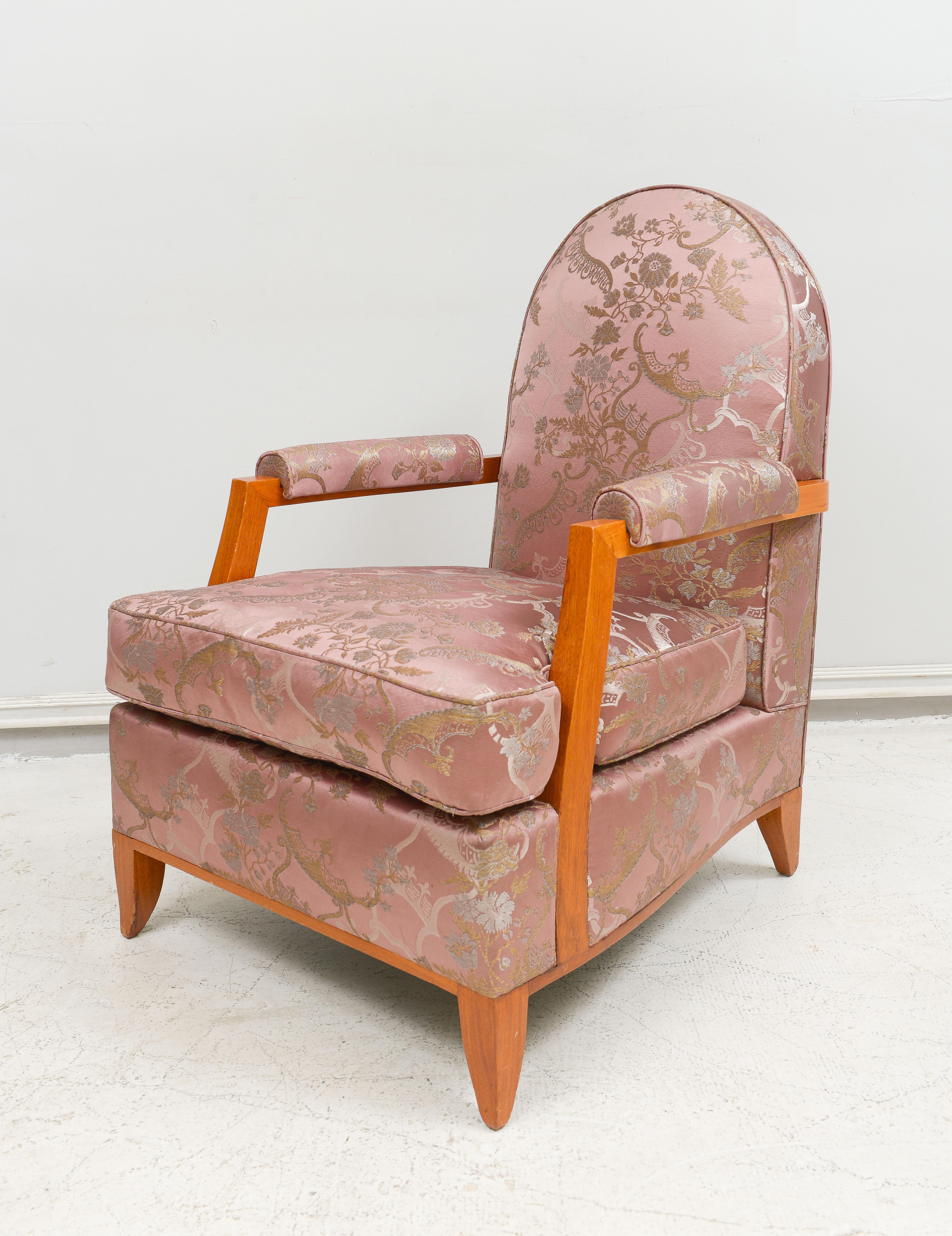 Fabric Andre Arbus Armchair For Sale