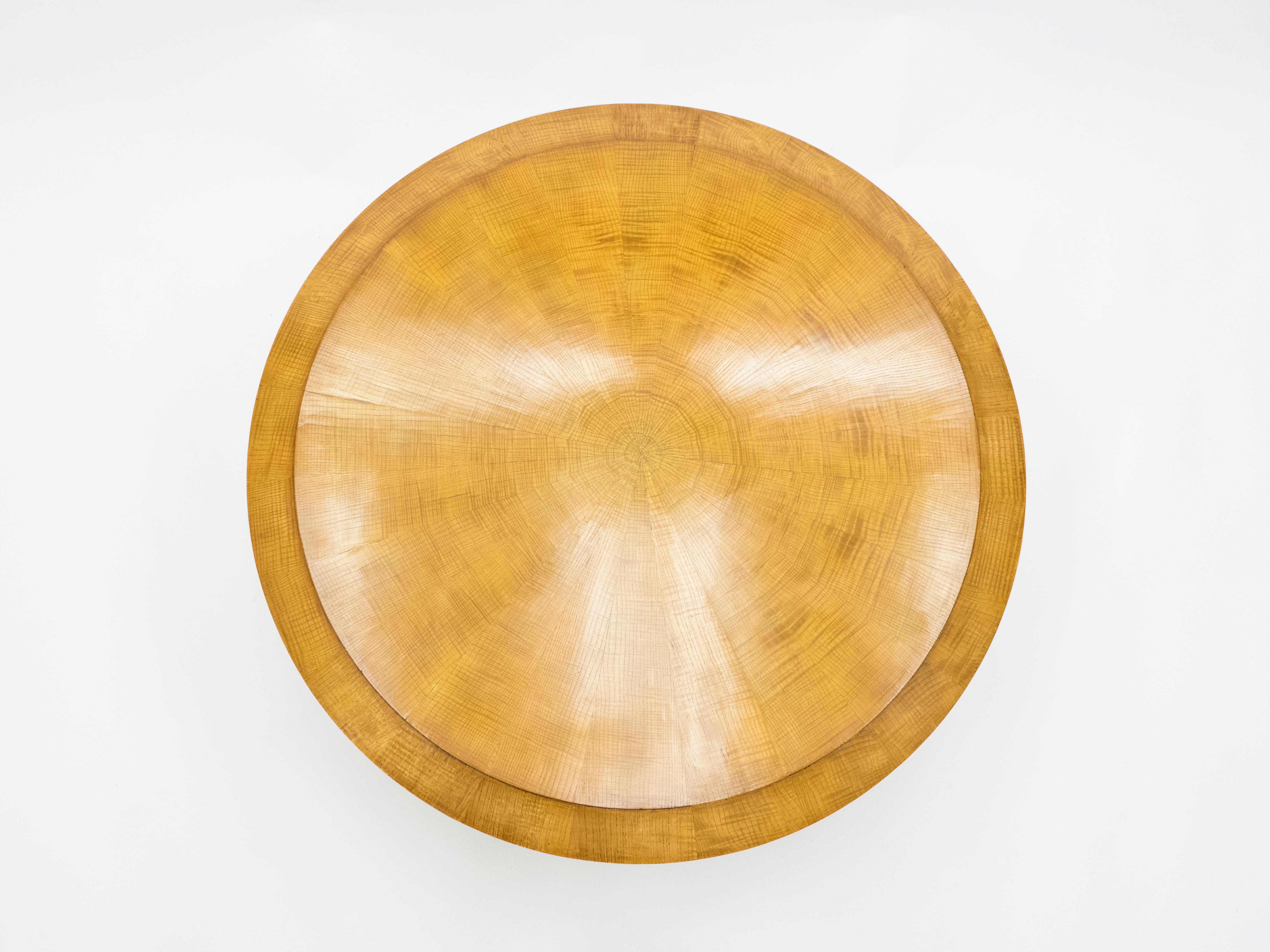 Milieu du XXe siècle Table basse néoclassique en bois de frêne Andr Arbus, années 1940 en vente