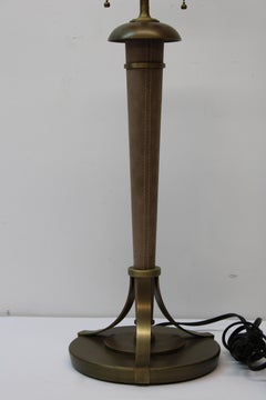 Andre Arbus for Baker Brass & Leather Lamps