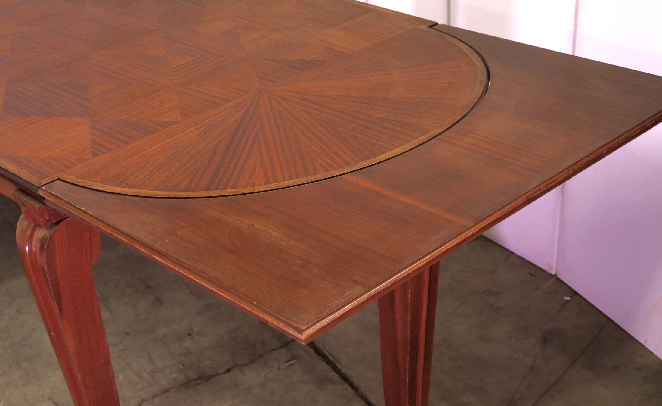 Andre Arbus French Art Deco Dining Table For Sale 4