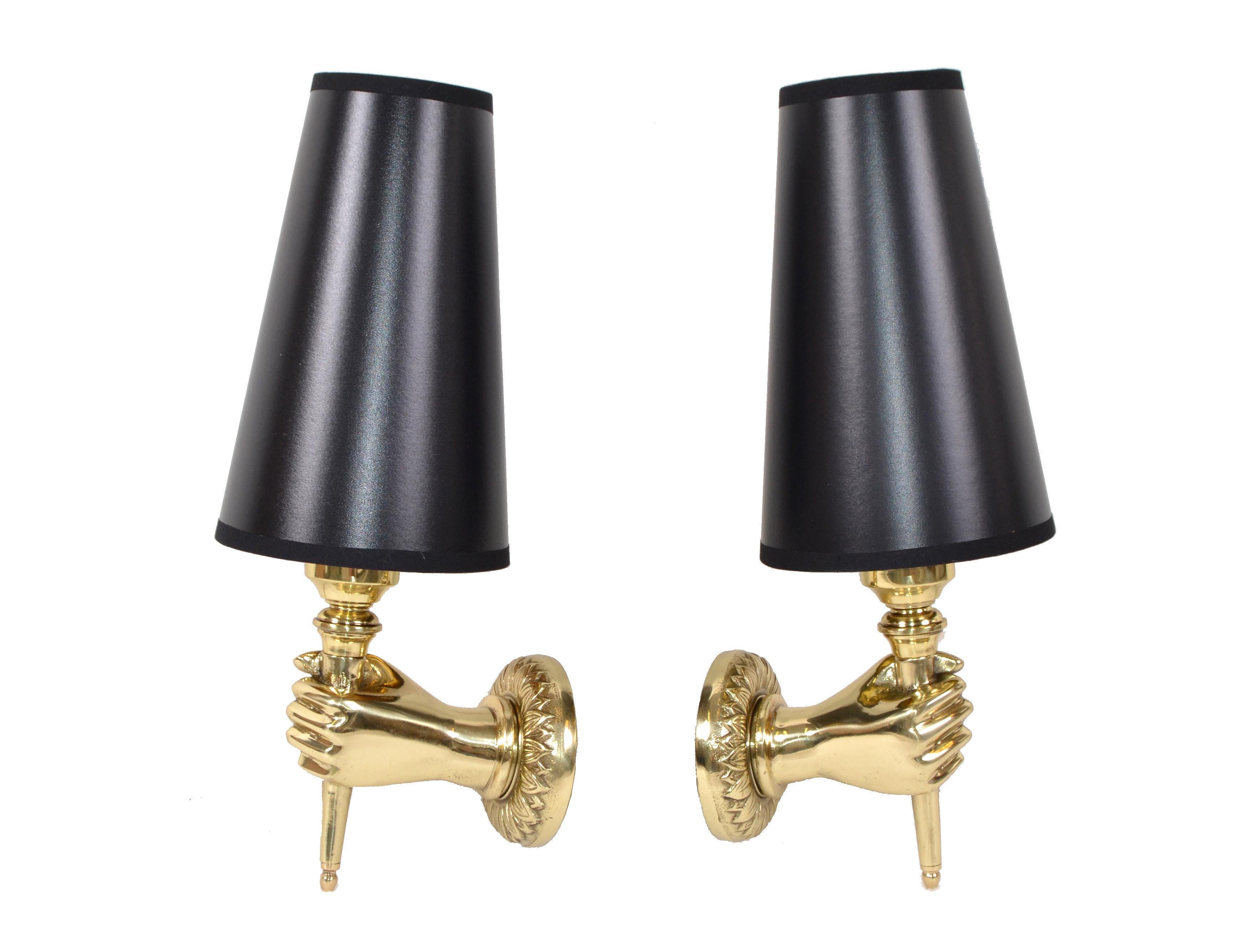 black and gold wall sconce