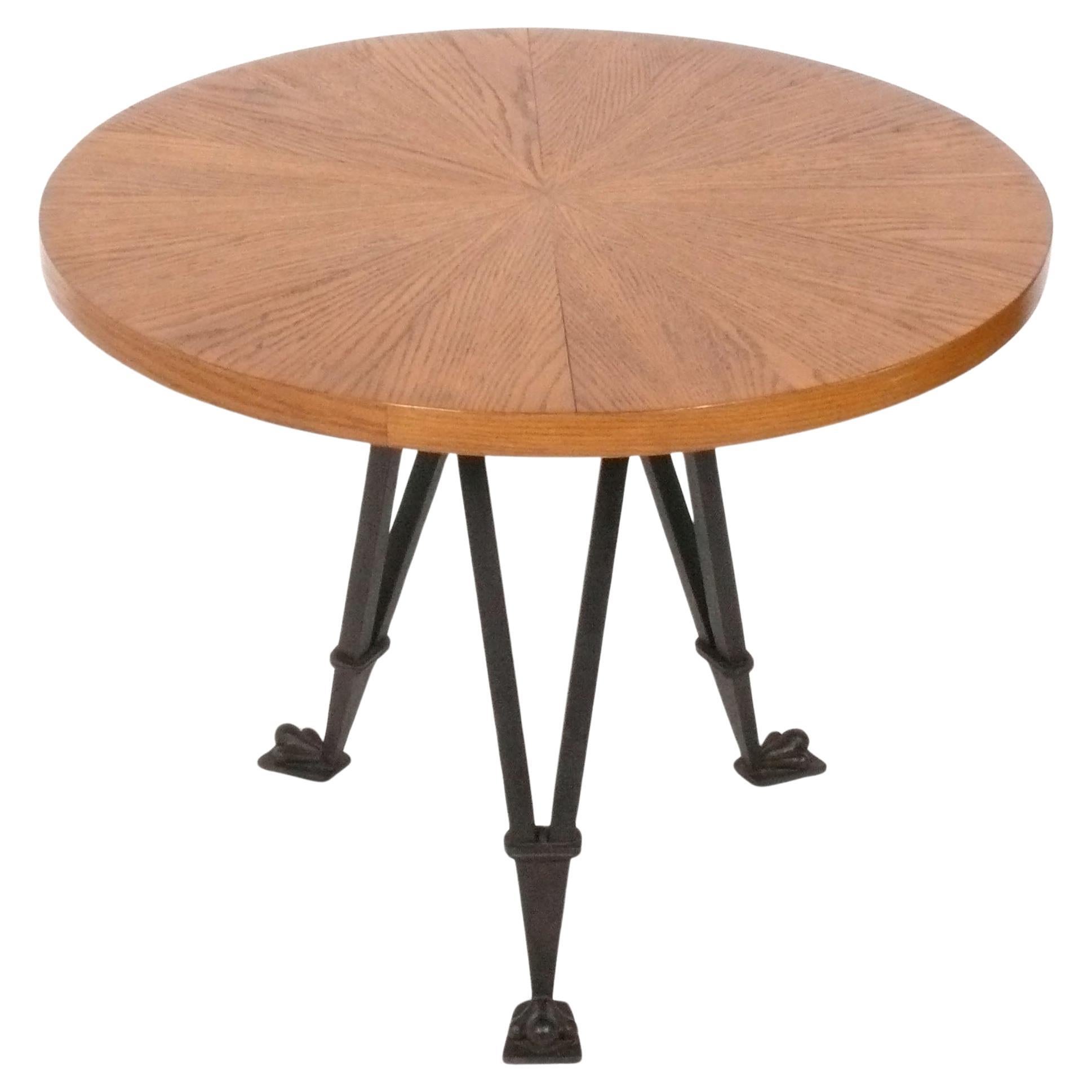 Andre Arbus Gueridon ou table de lampe 36" de diamètre Style Art Déco Néoclassique
