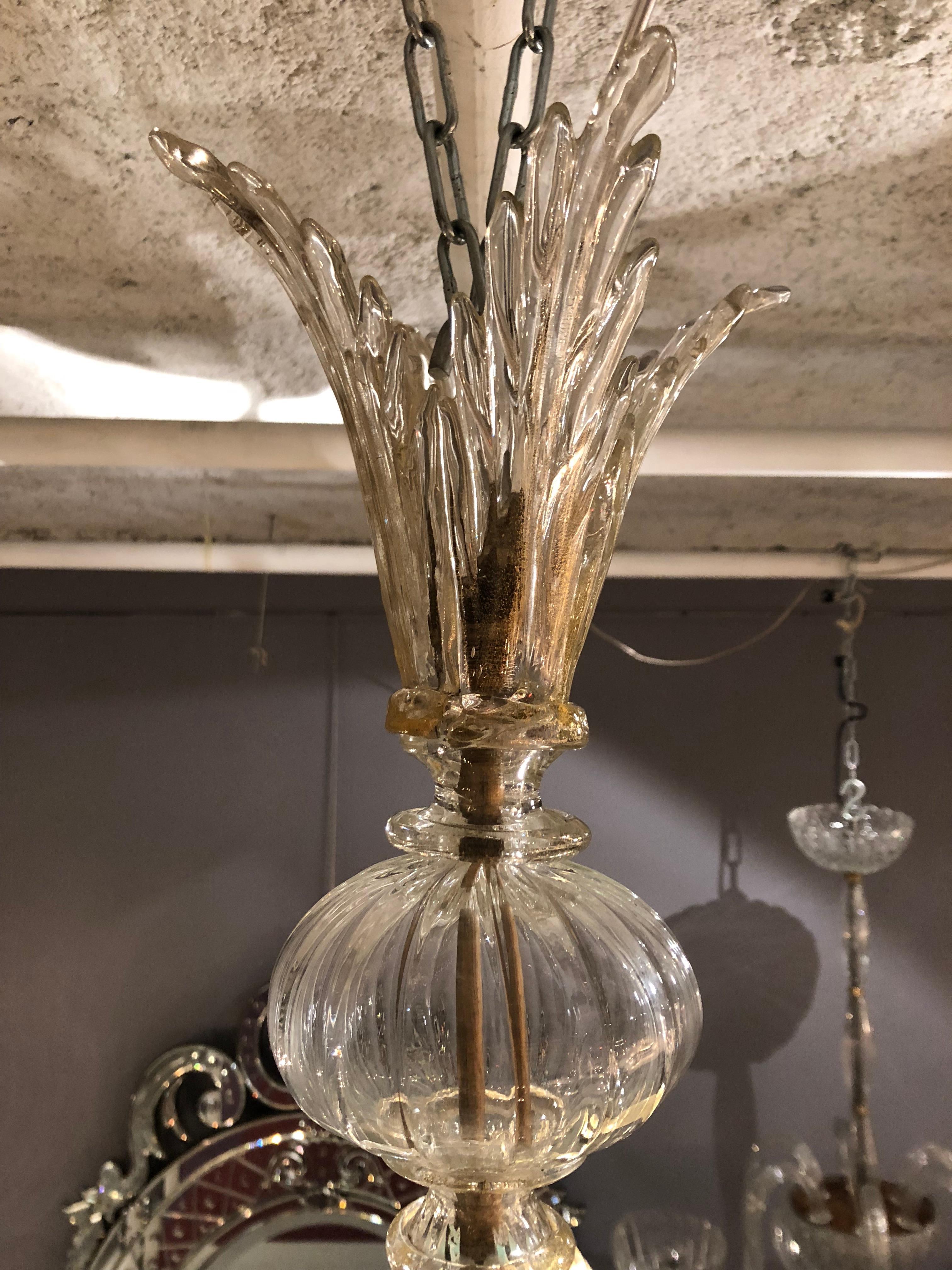 Andre Arbus Murano Glass Chandelier by Veronese Paris 7