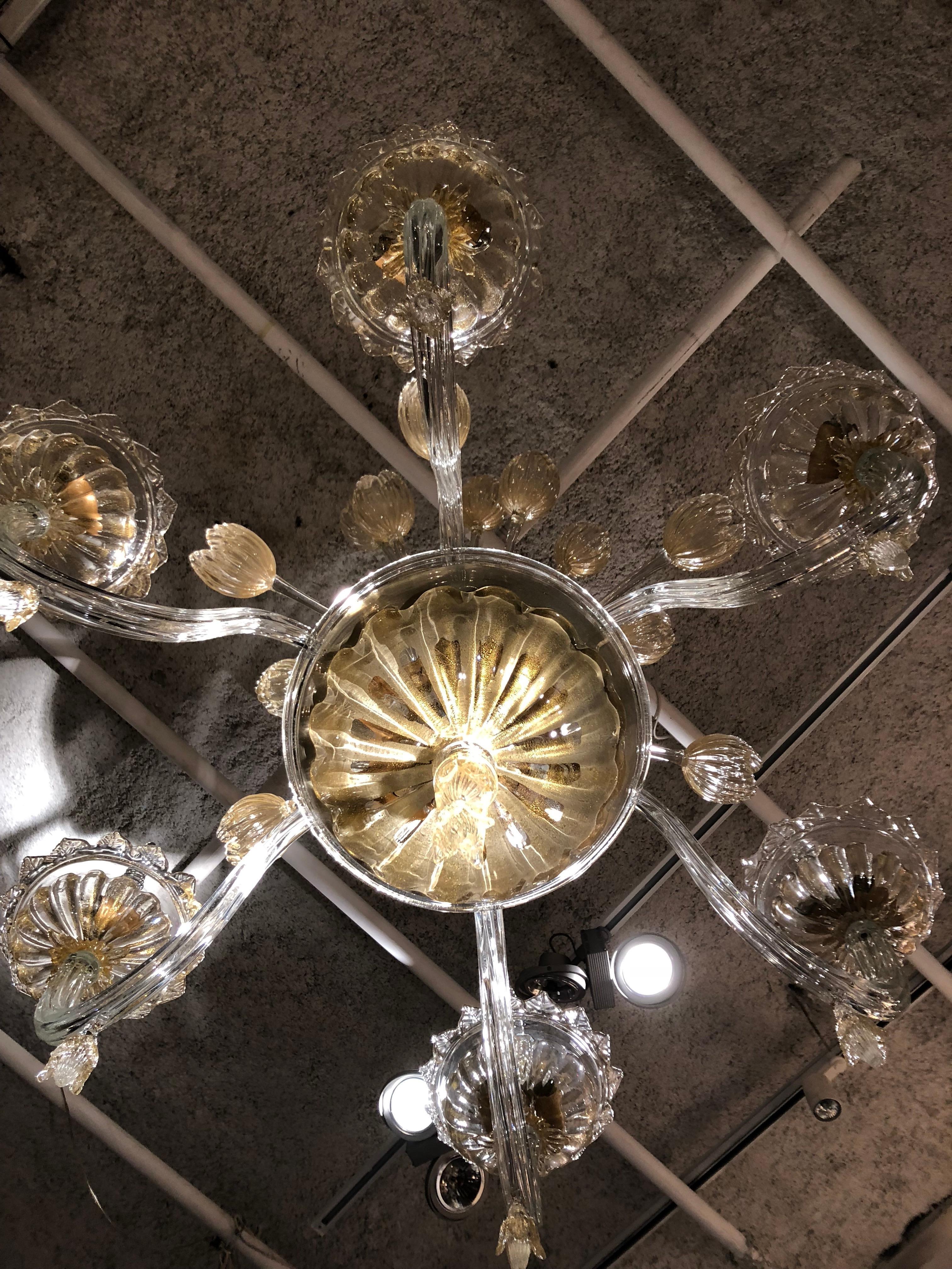 Andre Arbus Murano Glass Chandelier by Veronese Paris 4