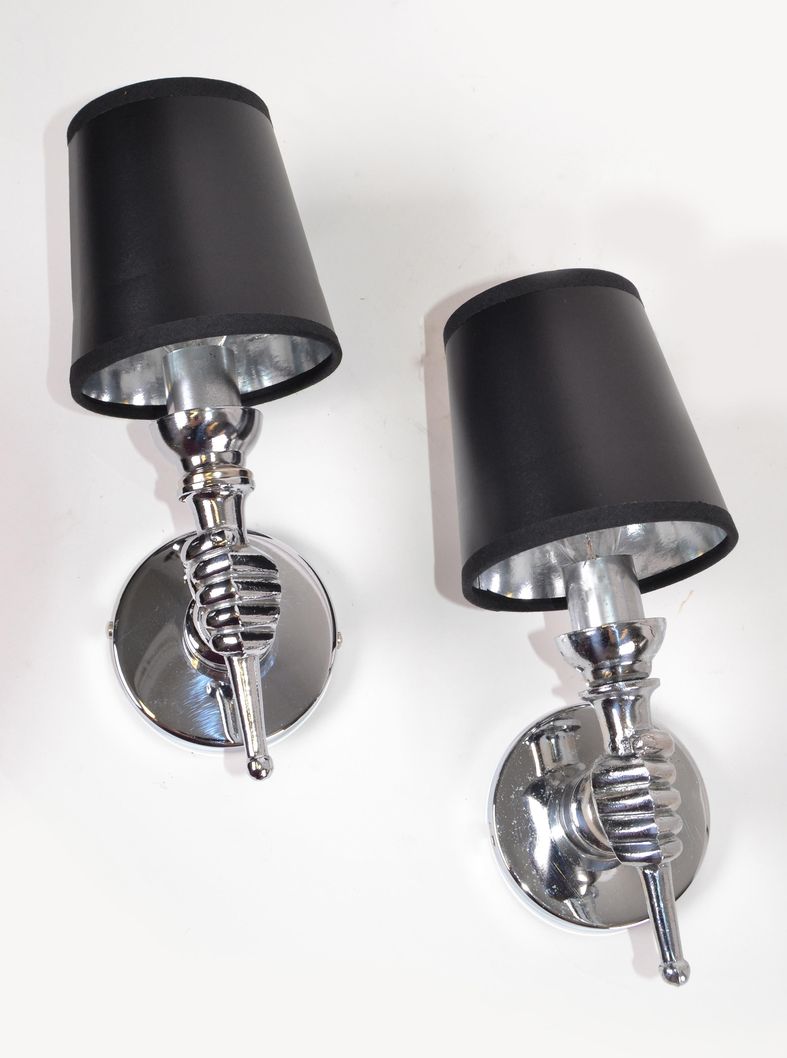 hand wall sconces