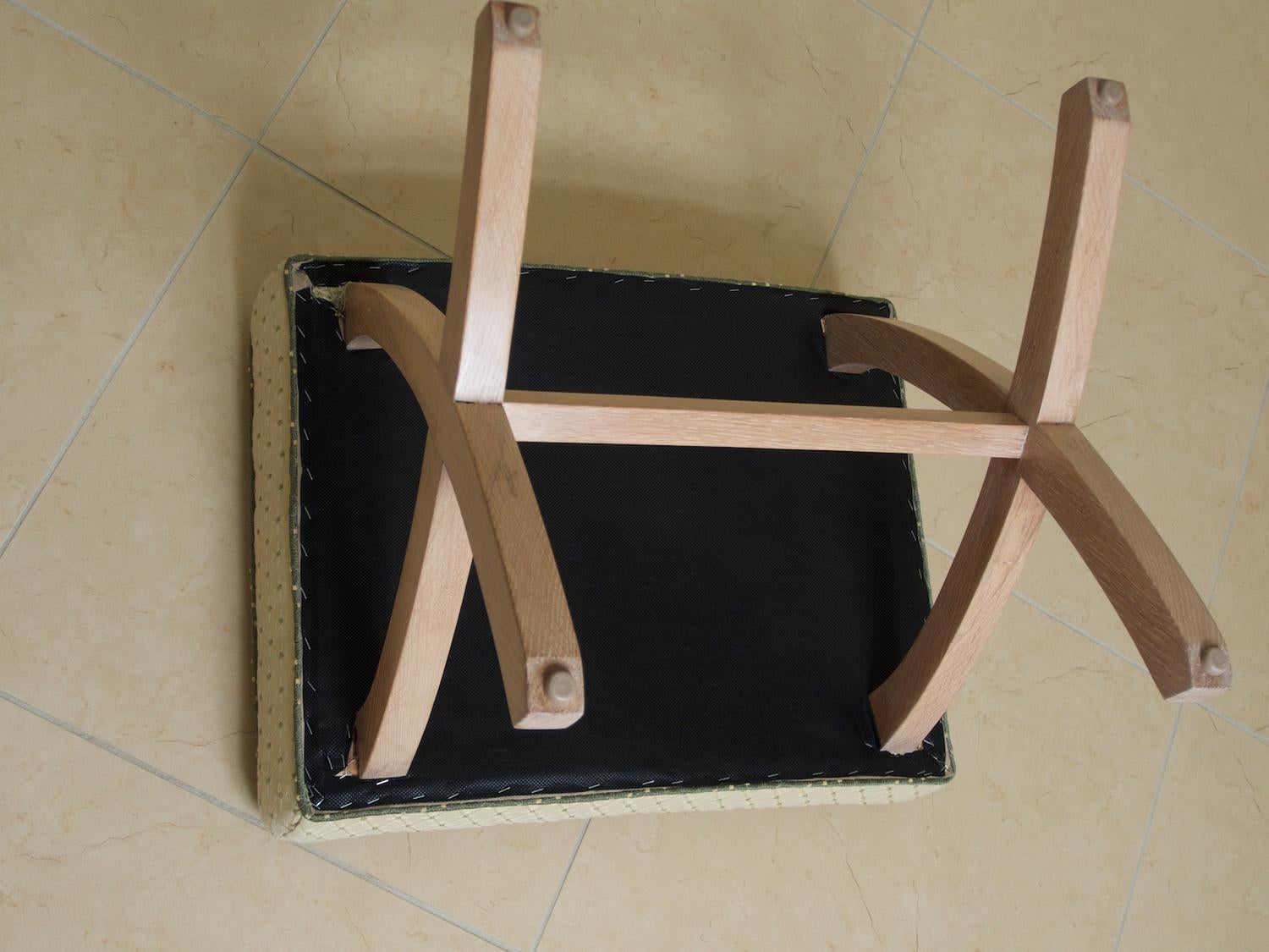 Cerused Andre Arbus Pair of Small Benches For Sale