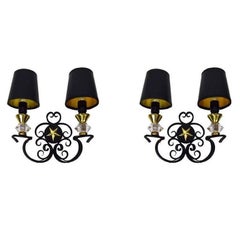 Andre Arbus Sconces, 4 Pairs Available, Priced by Pair