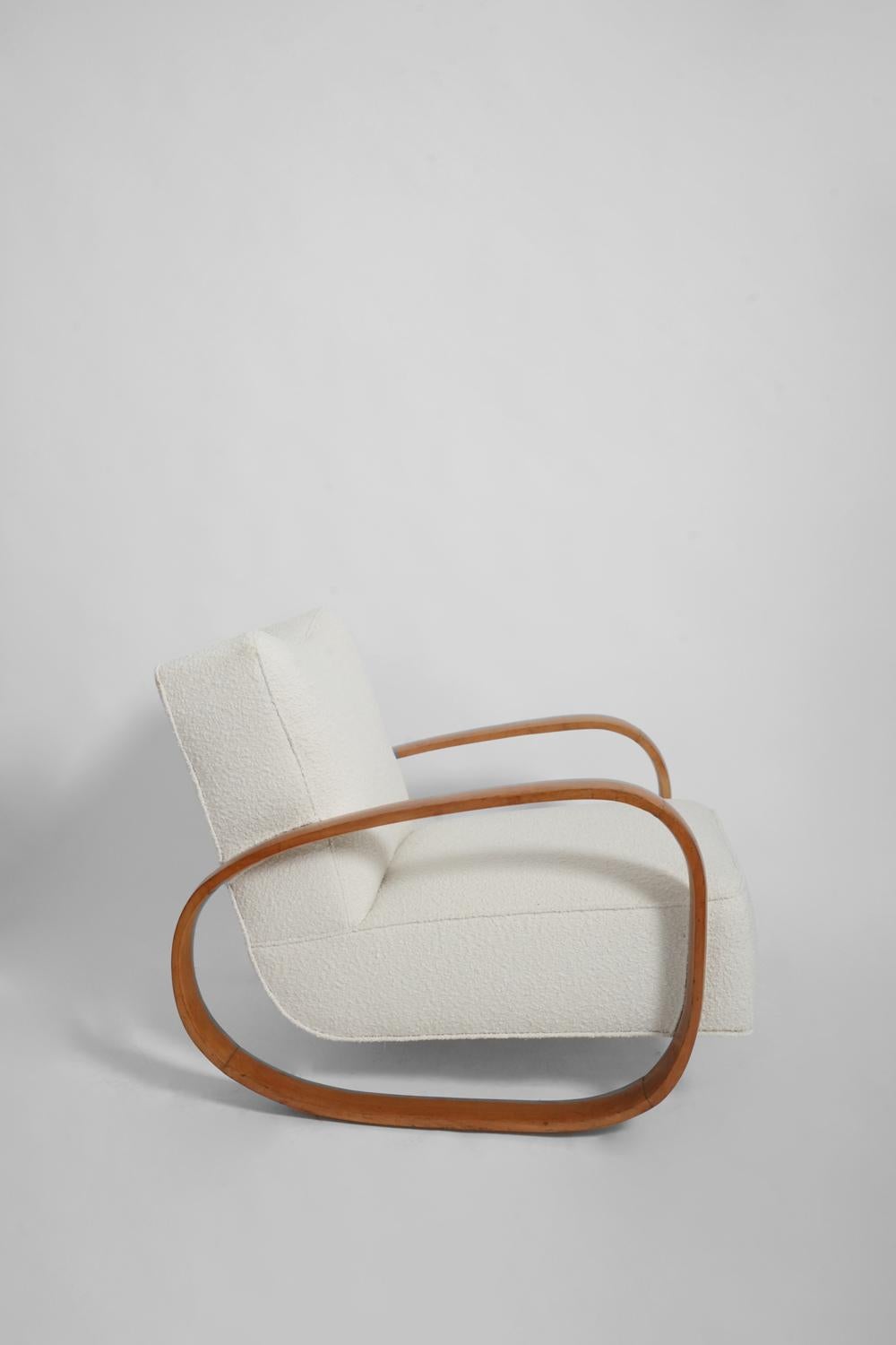 Space Age André Arbus style armchair, 1950s.