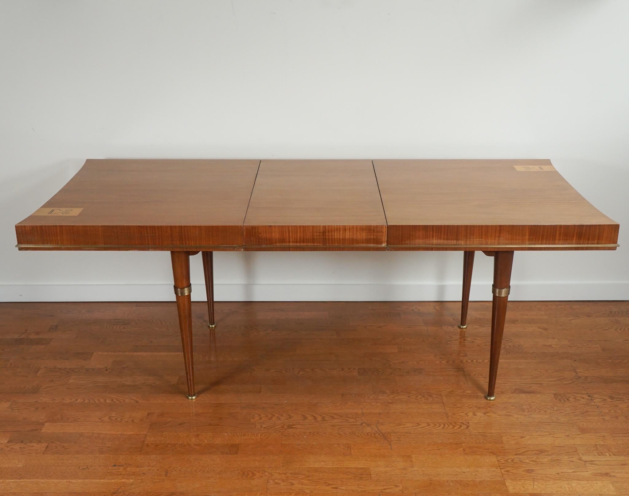 André Arbus-Style Mahogany Dining Table 1