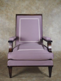 Andre Arbus-Style Pair of Large-Scale Armchairs