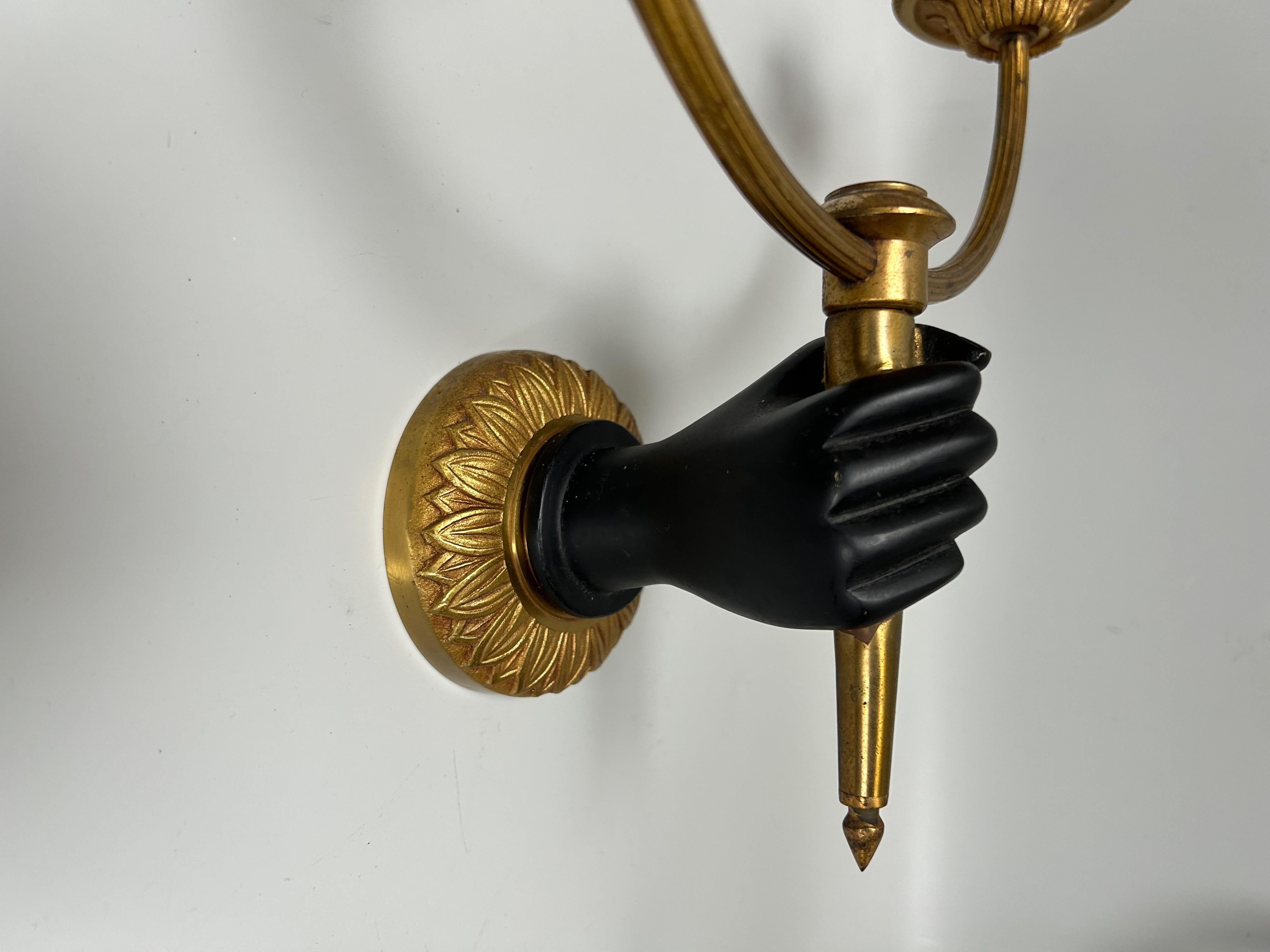 André Arbus Conjunto de 3 Apliques Dobles en venta 1